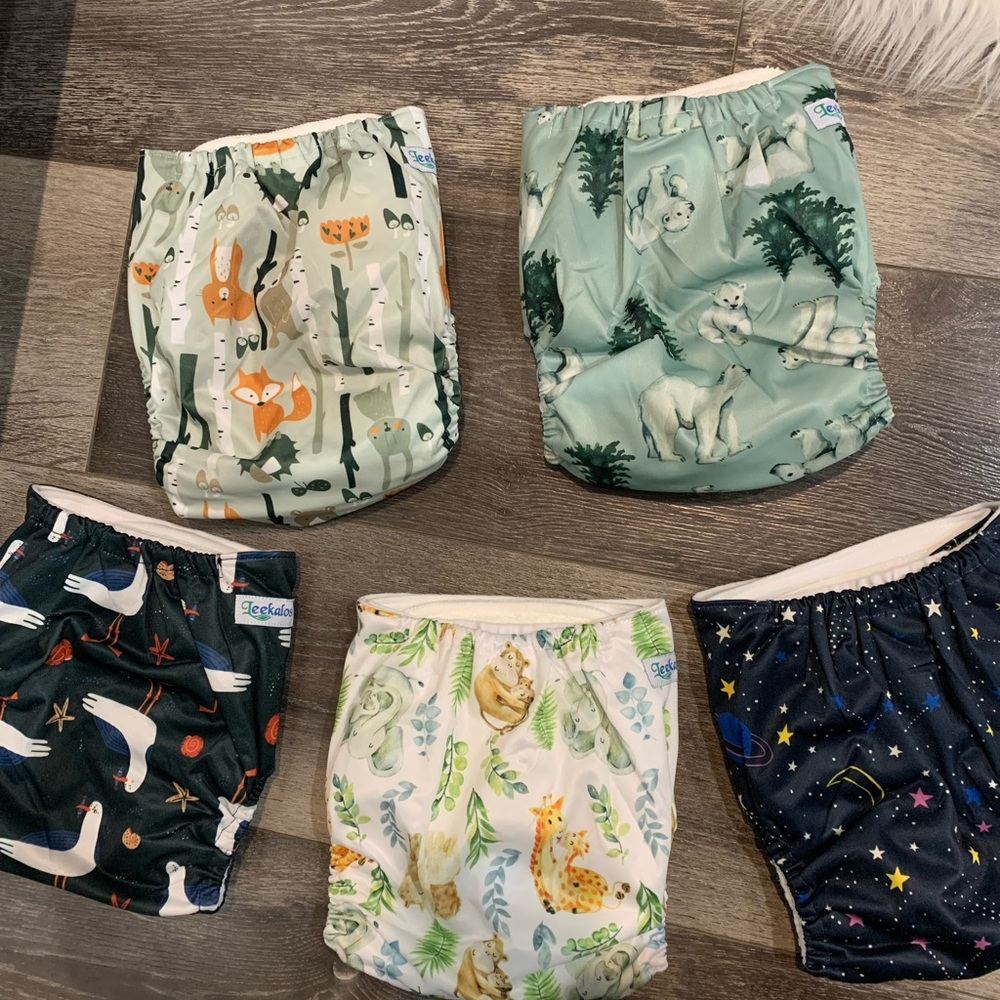Baby cloth diapers with bamboo inserts 👶🏼